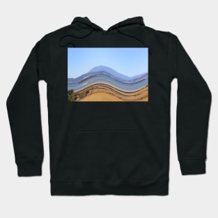 Distorted Tasmanian landscape Hoodie